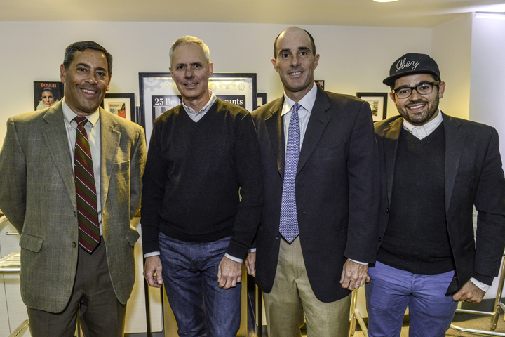 Pictured left to right: Lou Katz; Rene Becker, Shepard; Josh Webber, The Bancroft; and Michael Serpa, Select Oyster Bar